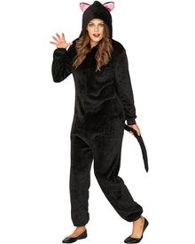 Slinky Black Cat Plus Size Adults Halloween Costume