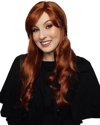 Snow Sister Deluxe Long Auburn Wig