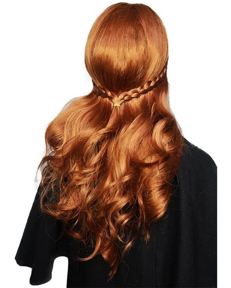 Snow Sister Deluxe Long Auburn Wig