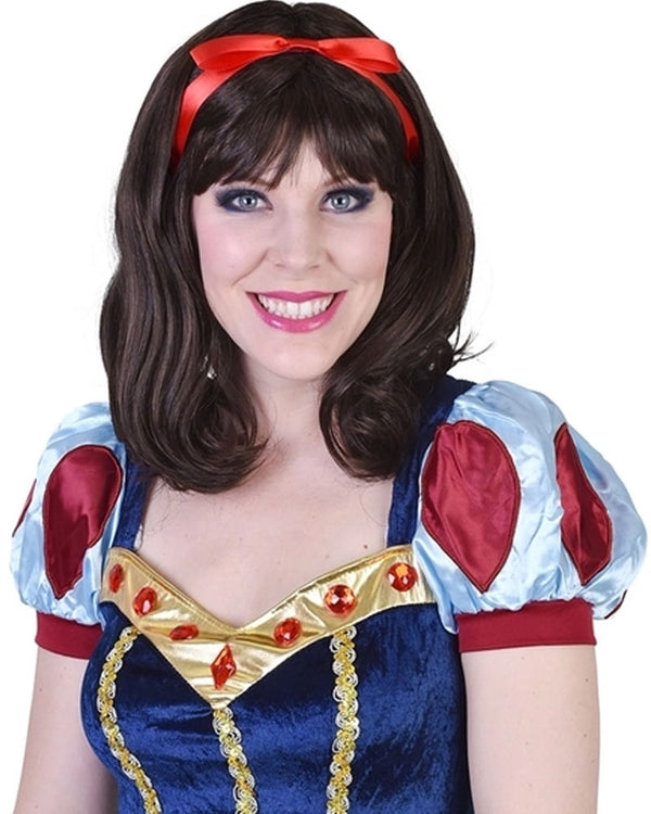 Snow White Deluxe Short Brown Wig