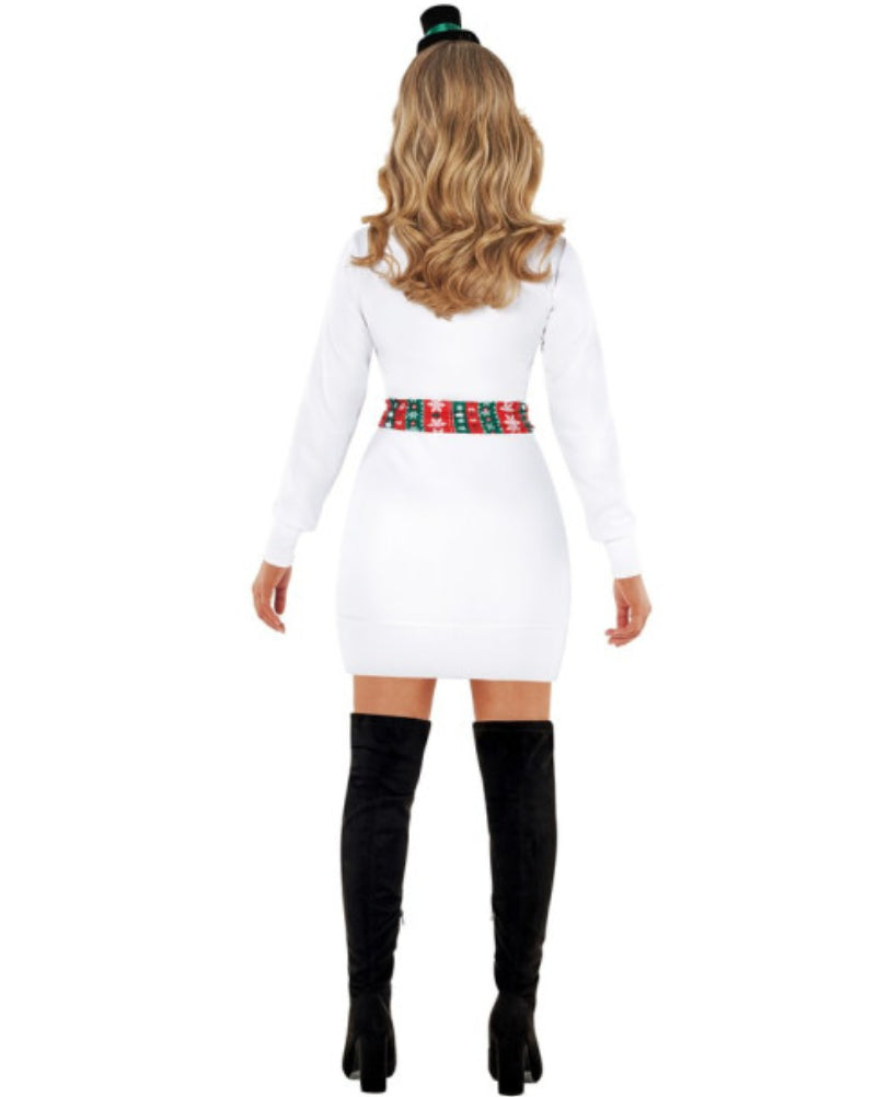 Morph Costume Snowman Jumper Dress Womens Christmas Costume Size 16-18