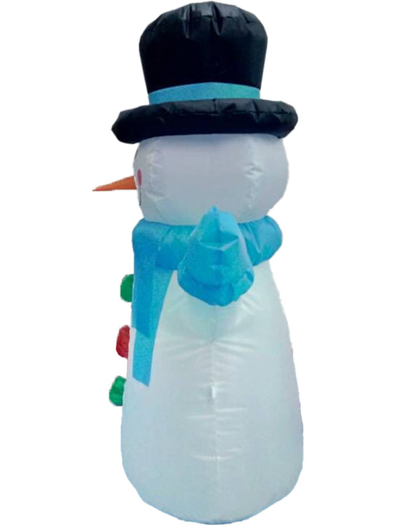 Snowman With Top Hat and Scarf Christmas Lawn Inflatable 1.2m