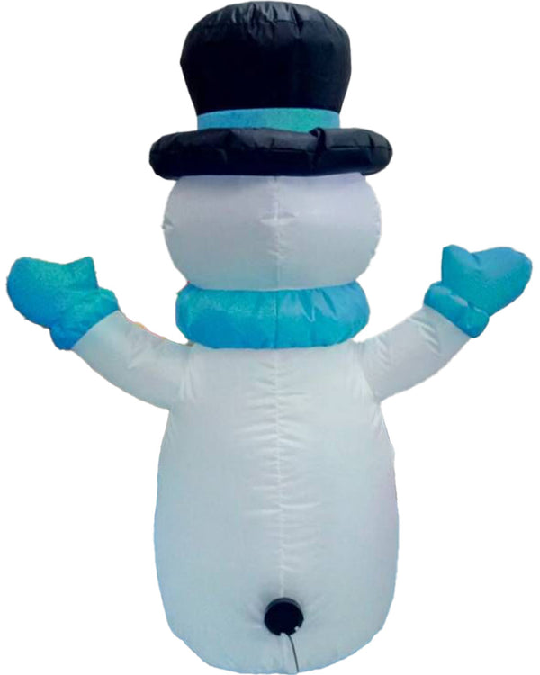 Snowman With Top Hat and Scarf Christmas Lawn Inflatable 1.2m