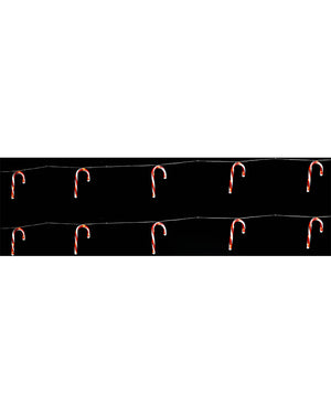 Christmas Candy Cane Solar LED String Lights 4.5m