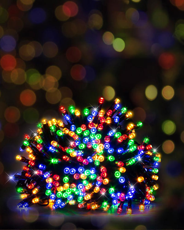 Solar Christmas Fairy Lights Multi Coloured 1000 Piece 69.9m