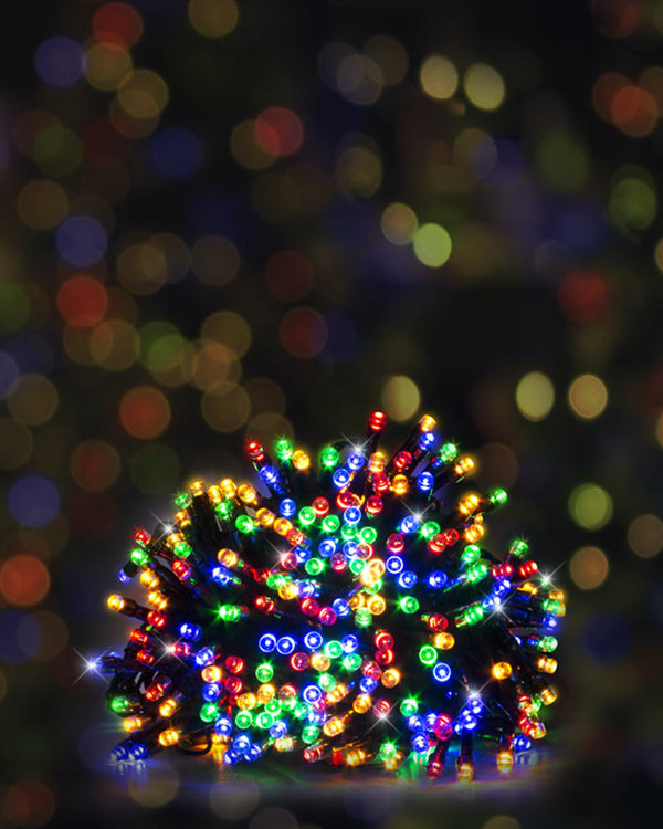 Solar Multi-Coloured 500 Piece LED Christmas Fairy Lights 39.9m