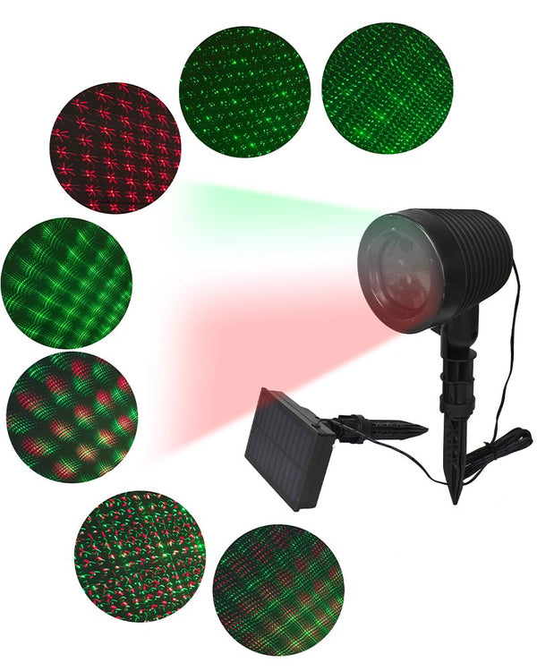 Christmas Solar Red and Green Motion Laser Dots