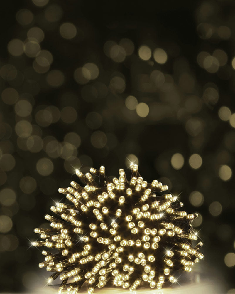 Solar Warm White 500 Piece LED Christmas Fairy Lights 39.9m
