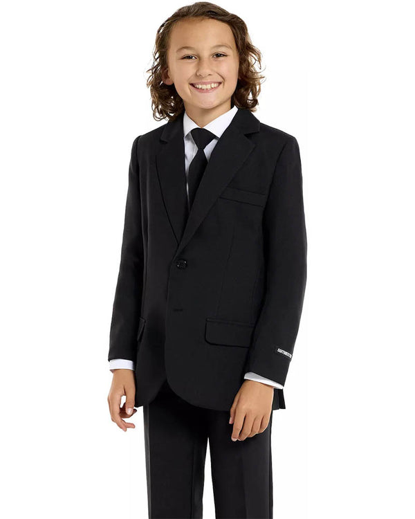 Solid Black Kids Suitmeister