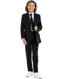 Solid Black Kids Suitmeister