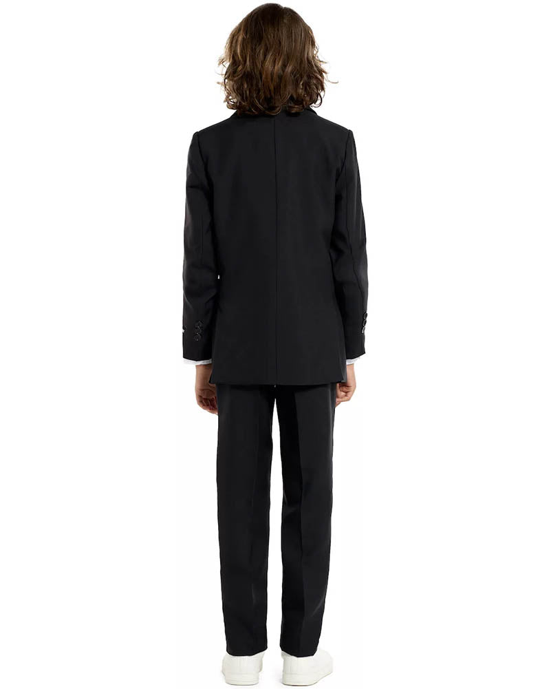 Solid Black Kids Suitmeister