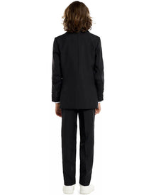 Solid Black Kids Suitmeister