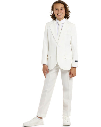 Solid White Kids Suitmeister