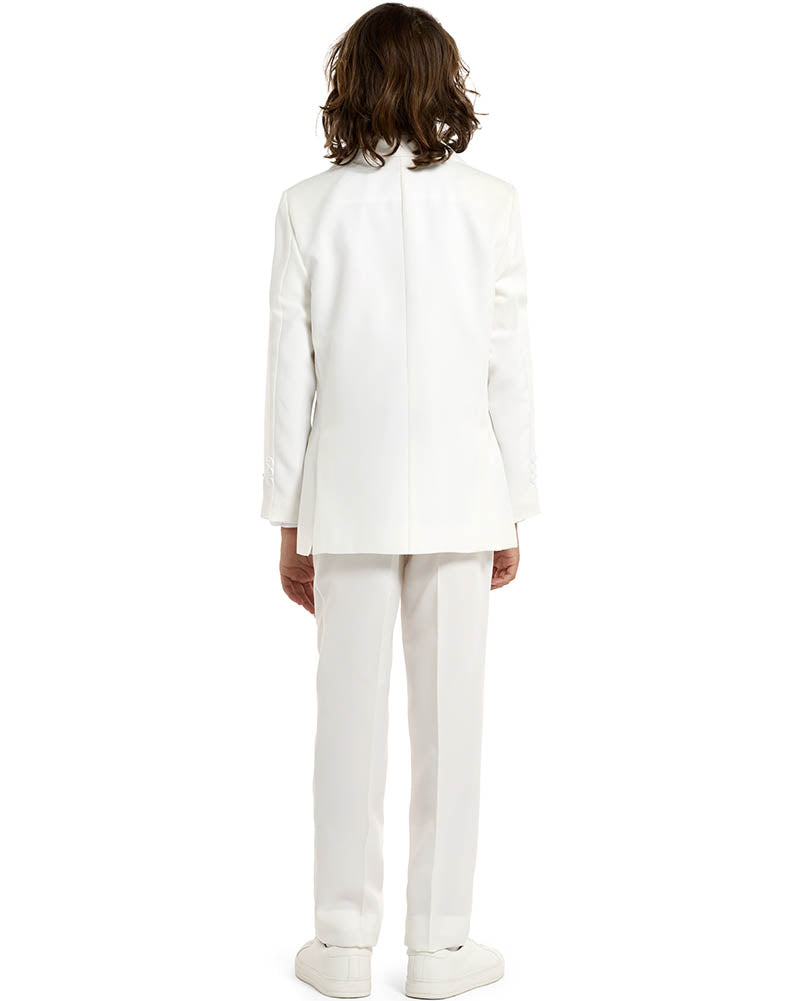 Solid White Kids Suitmeister