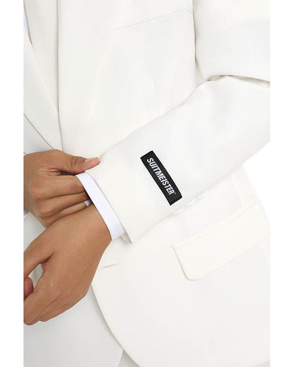 Solid White Kids Suitmeister