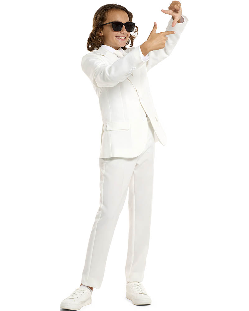 Solid White Kids Suitmeister