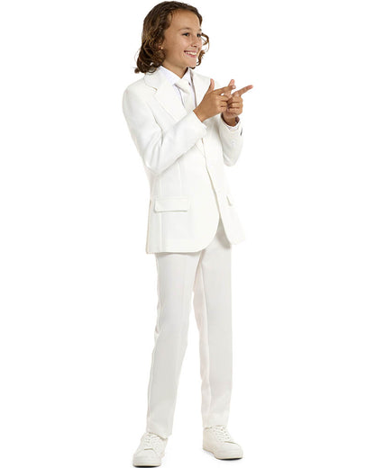 Solid White Kids Suitmeister