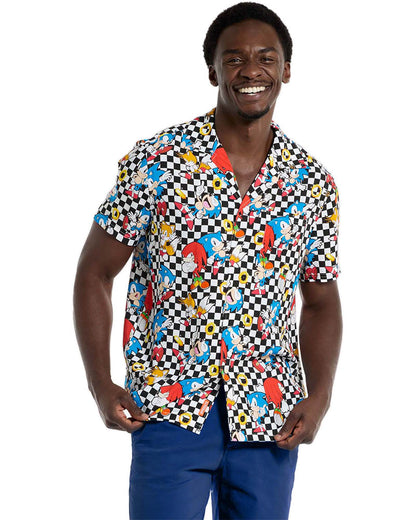 Sonic Retro Rings Mens Opposuit Summer Shirt