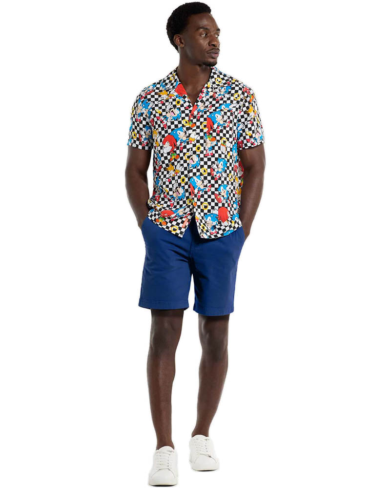 Sonic Retro Rings Mens Opposuit Summer Shirt