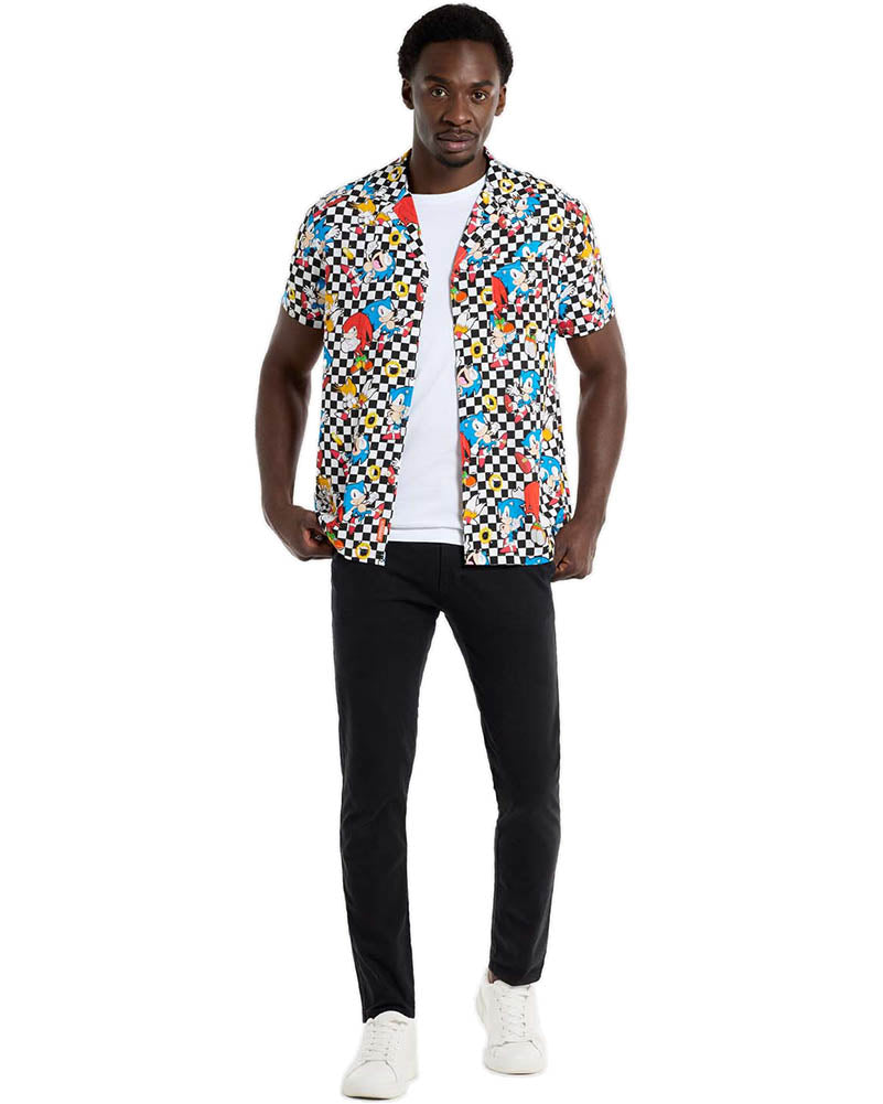 Sonic Retro Rings Mens Opposuit Summer Shirt