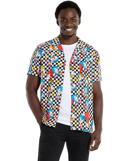 Sonic Retro Rings Mens Opposuit Summer Shirt