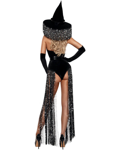 Sparkle Tassel Witch Premium Womens Costume