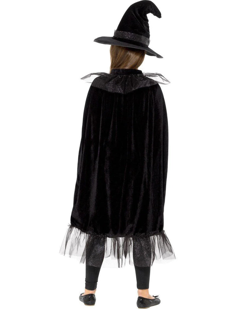 Sparkly Witch Cloak and Hat Set