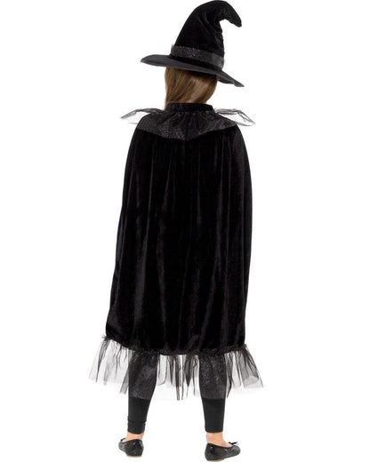 Sparkly Witch Cloak and Hat Set