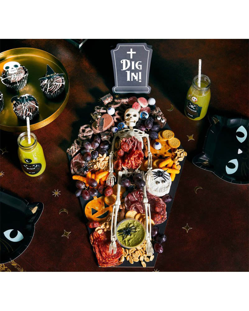 Spell Yeah! Black Coffin Grazing Board 47cm For Halloween