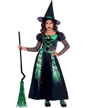 Spider Witch Girls Costume 3-4 Years