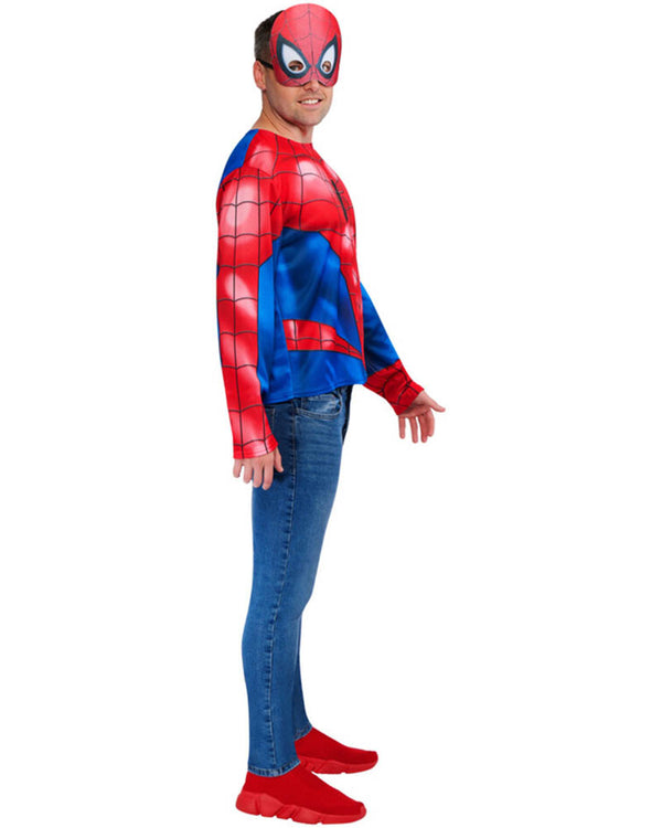 Spiderman Adult Shirt and Mask Set