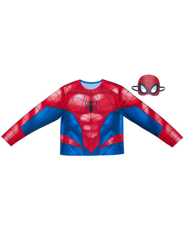 Spiderman Adult Shirt and Mask Set