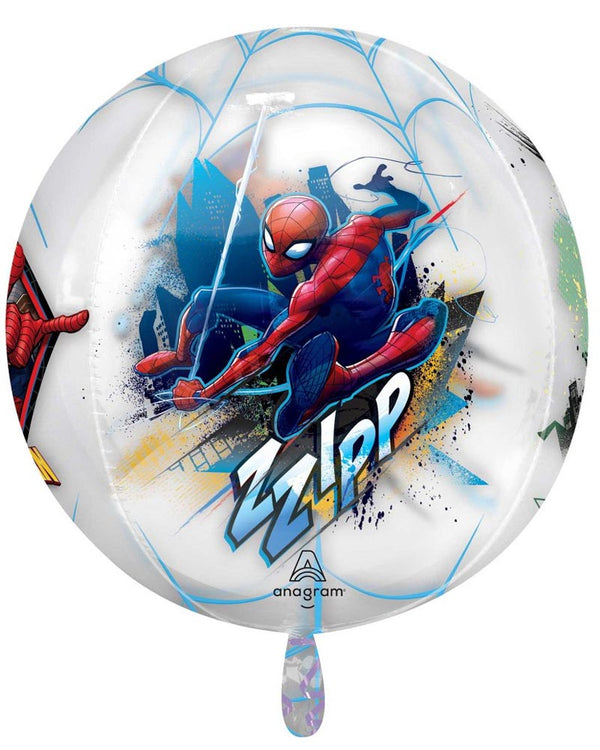 Spiderman Clear Orbz Balloon
