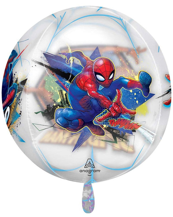 Spiderman Clear Orbz Balloon