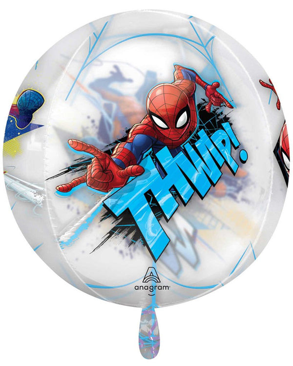 Spiderman Clear Orbz Balloon