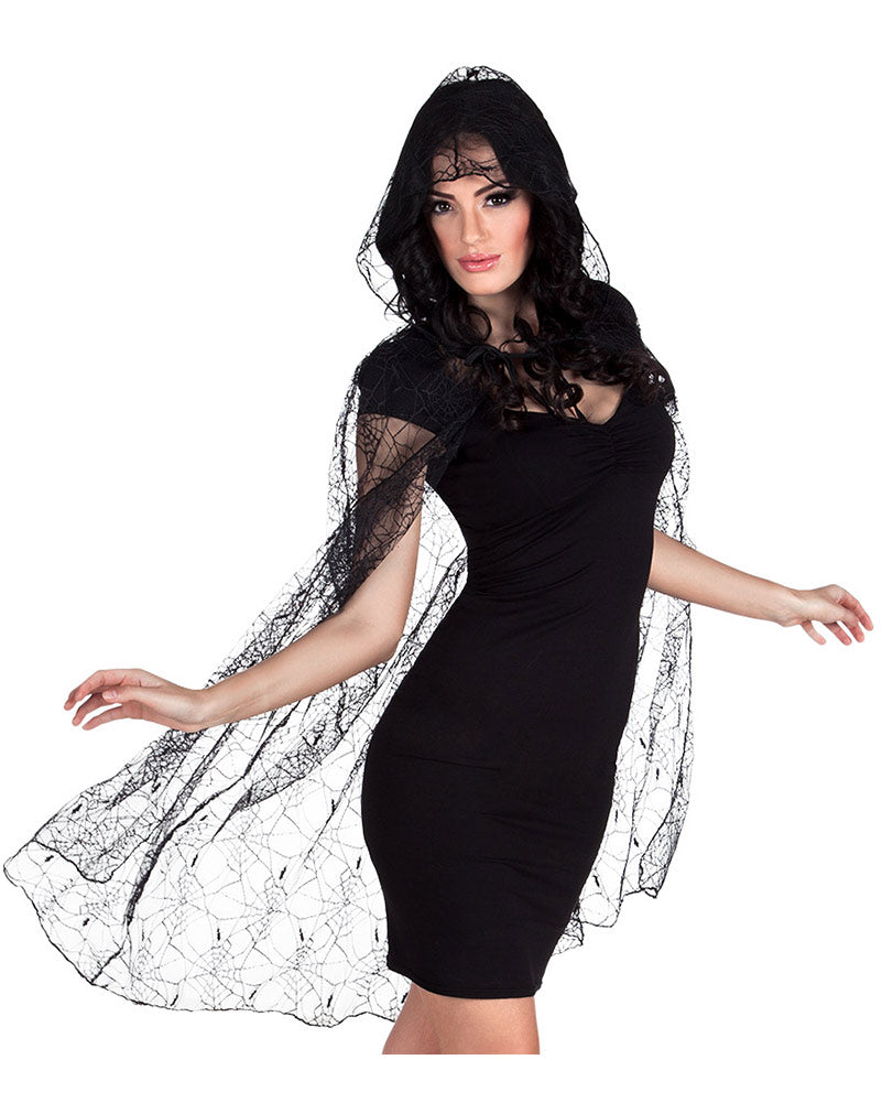 Spiderweb Halloween Cape 1.5m