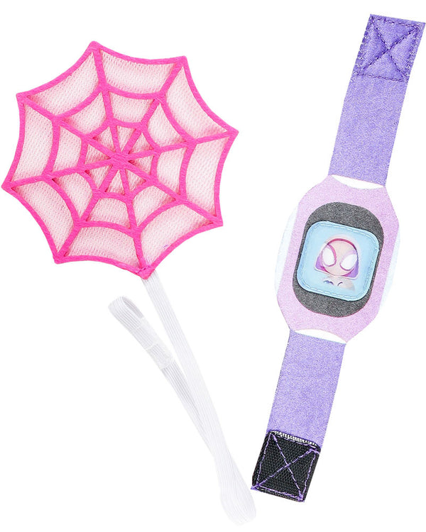 Spidey and his Amazing Friends Ghost Spider Mask Gloves Watch and Plush Toy Web Slinger Set