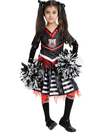 Spiritless Undead Cheerleader Girls Halloween Costume