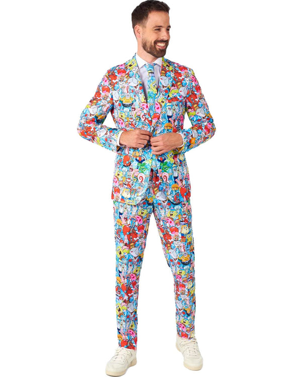 Spongebob Frenzy Opposuit Premium Mens Suit