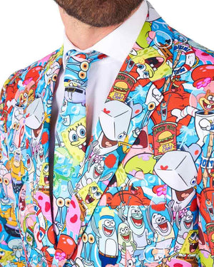 Spongebob Frenzy Opposuit Premium Mens Suit