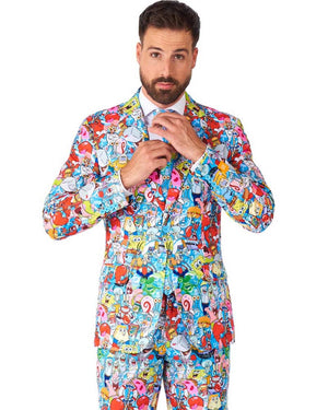 Spongebob Frenzy Opposuit Premium Mens Suit