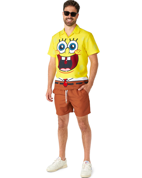 Spongebob Mens Suitmeister Swim Suit Combo
