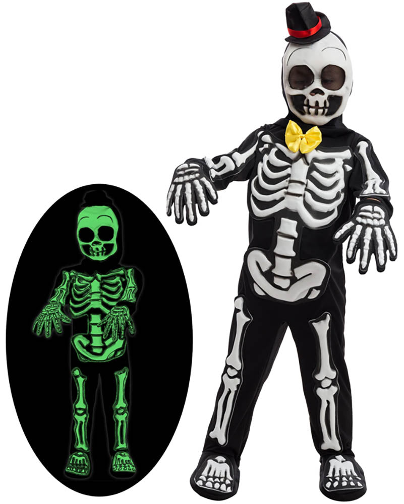 Spooky Skelebones Kids Costume