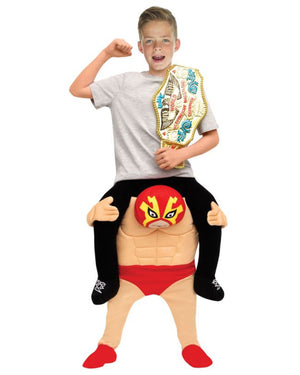 Sports Wrestler Piggyback Kids Costume