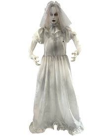 Standing Ghost Bride Animated Halloween Decoration 1.6m