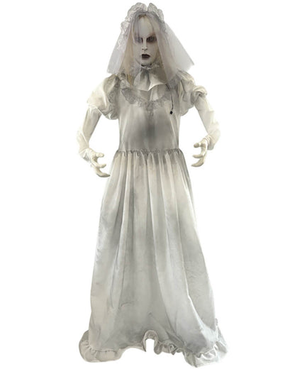 Standing Ghost Bride Animated Halloween Decoration 1.6m