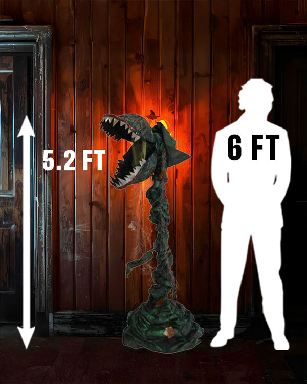 Standing Man Eating Plant Animated Decoration 1.6m