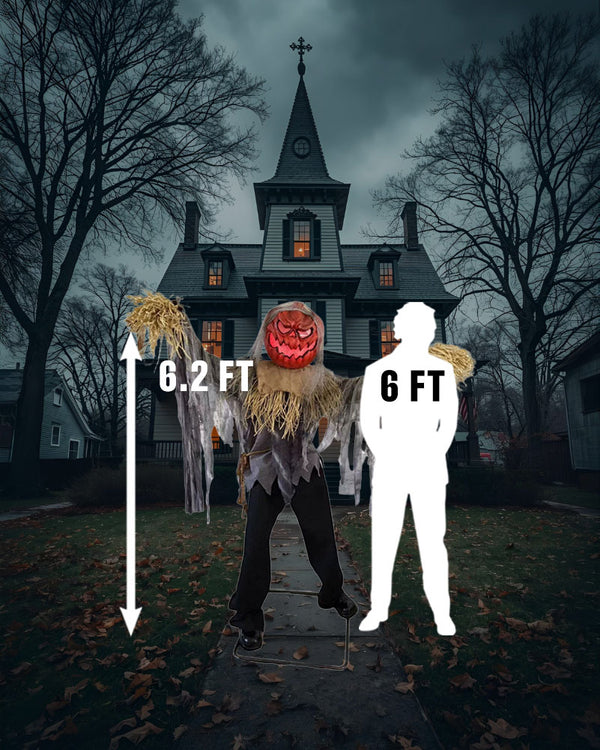 Standing Scarecrow Animated Decoration 1.9m