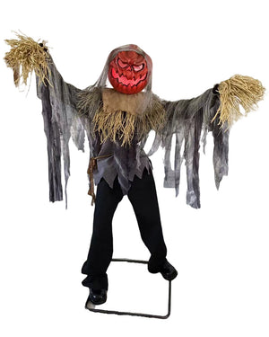 Standing Scarecrow Animated Decoration 1.9m