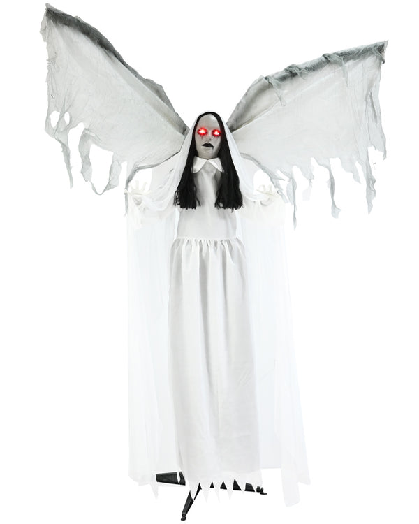 Standing Winged Lady Animated Decoration 1.7m
